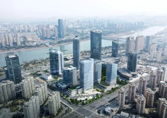 两幢新大楼效果图曝光!一江两岸总部大楼新进展!