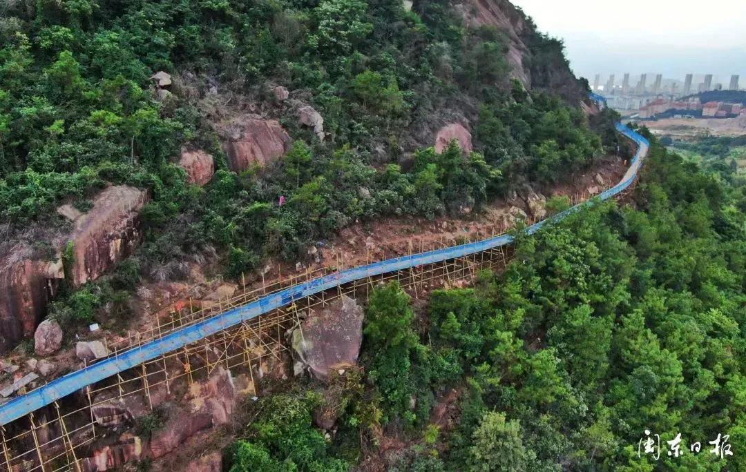 宁德市钱岩山城市休闲步道最新进展