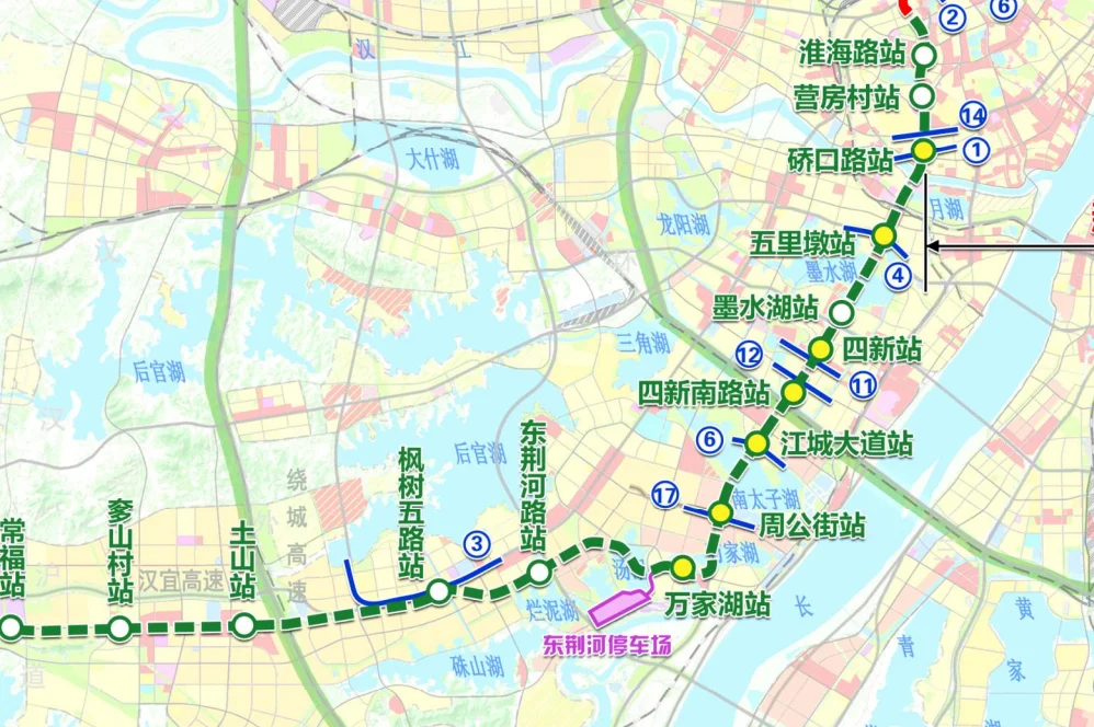 地铁10号线汉阳段通车时间公示