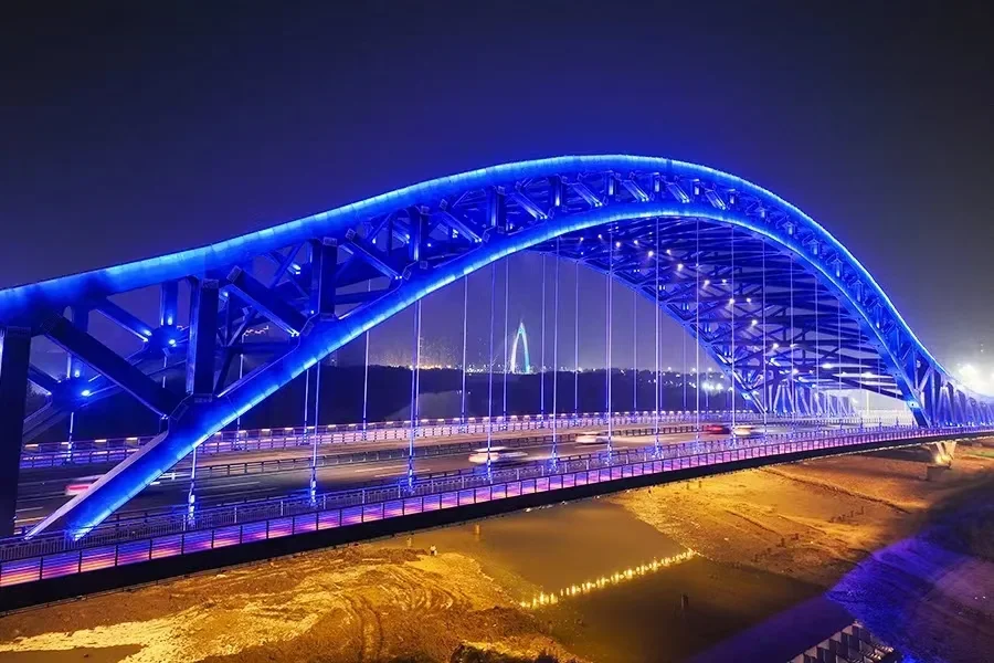 聊城大桥夜景图片图片