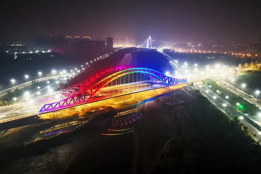 聊城大桥夜景图片图片