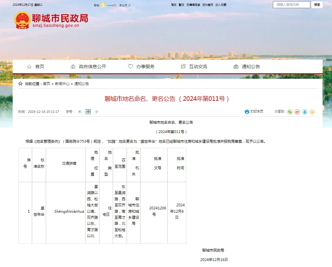 聊城楼市周报